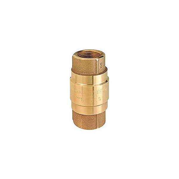 Strataflo 1-1/4" FNPT No-Lead Brass Check Valve with Buna-S Rubber Poppet F300-125 - main